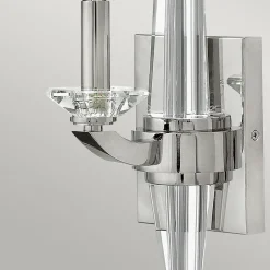 Elstead Wandlampe Metall Kristall 45 cm hoch E14 HARLOW< Wohnzimmerlampen|Metall Lampen