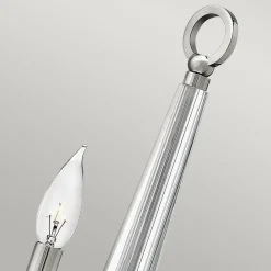 Elstead Wandlampe Metall Kristall 45 cm hoch E14 HARLOW< Wohnzimmerlampen|Metall Lampen