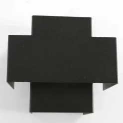 Wandleuchten|Badezimmer Lampe*Steinhauer Wandlampe Metall Schwarz Gold H:13 cm inkl. G9 indirekt