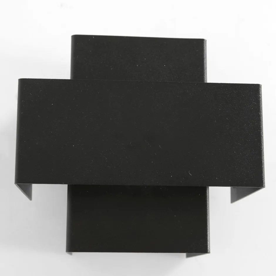 Wandleuchten|Badezimmer Lampe*Steinhauer Wandlampe Metall Schwarz Gold H:13 cm inkl. G9 indirekt