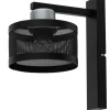 Wandleuchten|Küchenlampen*Sigma Wandlampe Metall Schwarz Silber H:25 cm E27 klein