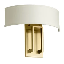 Elstead Wandlampe Metall Stoff 38,1 cm breit E14 2-flammig< Wandleuchten|Stofflampen