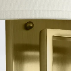 Elstead Wandlampe Metall Stoff 38,1 cm breit E14 2-flammig< Wandleuchten|Stofflampen