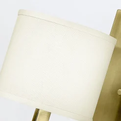 Wandleuchten|Stofflampen*Elstead Wandlampe Metall Stoff E27 30,5 cm hoch Modern POLILLA