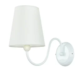 Easylight Wandlampe Metall Weiß Stoff Lampe Rustikal< Wandleuchten|Rustikale Lampen