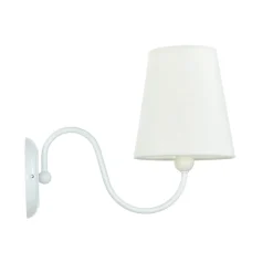 Easylight Wandlampe Metall Weiß Stoff Lampe Rustikal< Wandleuchten|Rustikale Lampen