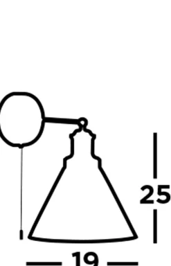 Searchlight Wandlampe mit Schalter Chrom Klar E27 Glas< Wandleuchten|Küchenlampen