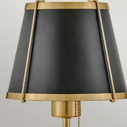 Wandleuchten|Wohnzimmerlampen*Elstead Wandlampe mit Schalter 40cm hoch E27 Metall in Messing Schwarz