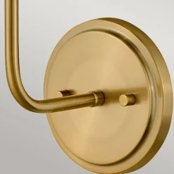 Wandleuchten|Wohnzimmerlampen*Elstead Wandlampe mit Schalter 40cm hoch E27 Metall in Messing Schwarz