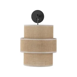 TK Lighting Wandlampe mit Schalter H: 33 cm Jute Metall E27 Modern< Wandleuchten|Schlafzimmer Lampen