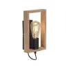 Wohnzimmerlampen|Metall Lampen*Just Light Wandlampe mit Schalter Holz Metall H:25 cm E27 Retro