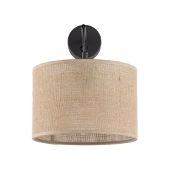 TK Lighting Wandlampe mit Schalter Jute E27 H: 30 cm Boho RIANNE< Wandleuchten|Schlafzimmer Lampen