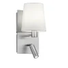 Flurlampen|Wohnzimmerlampen*Trio Reality Wandlampe mit Schalter Metall Stoff Leselicht flexibel