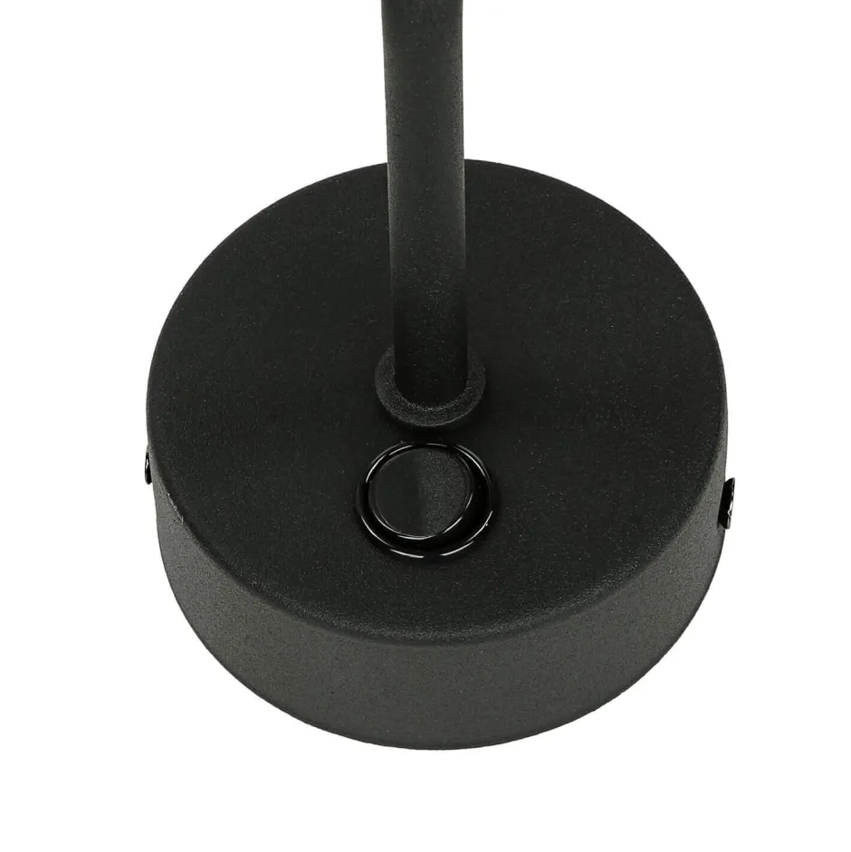 Bauhaus Lampen|Wohnzimmerlampen*TK Lighting Wandlampe mit Schalter Schwarz Stoffschirm MAJA