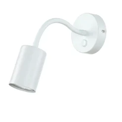 Wandleuchten|Küchenlampen*Easylight Wandlampe mit Schalter Weiß verstellbar Lesearm GU10