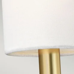 Wandleuchten|Jugendstil Lampen*Elstead Wandlampe mit Schirm in Messing Weiß Jugendstil