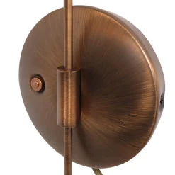 Wandleuchten|Flurlampen*Steinhauer Wandlampe mit Stecker dimmbar Glas Metall inkl. G9