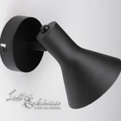 Wohnzimmerlampen|Retro Lampen*Trio Reality Wandlampe NINA in Schwarz Gold Antik