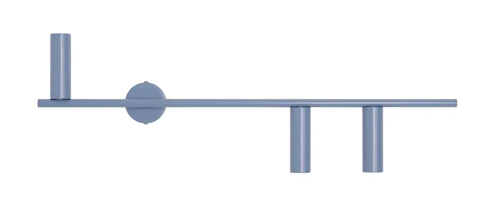 ALDEX Wandlampe Retro Blau Metall 3-flammig B:81 cm dekorativ< Wandleuchten|Badezimmer Lampe