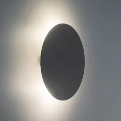 Metall Lampen|Wohnzimmerlampen*TK Lighting Wandlampe rund Ø 20 cm klein Metall Beige 2x G9 indirekt