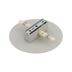 Metall Lampen|Wohnzimmerlampen*TK Lighting Wandlampe rund Ø 20 cm klein Metall Beige 2x G9 indirekt