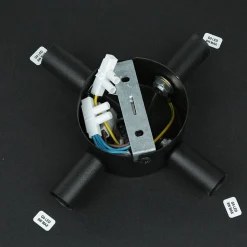 Moderne Lampen|Küchenlampen*TK Lighting Wandlampe rund Ø 40 cm Metall Schwarz indirektes Licht