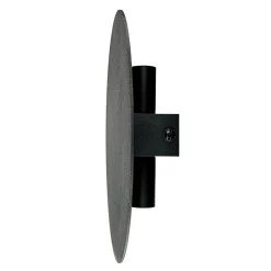TK Lighting Wandlampe rund flach Ø 20 cm Modern Metall Schwarz< Moderne Lampen|Küchenlampen