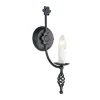 Elstead Wandlampe Schwarz Rustikal elegant Flur CAMELOT< Wandleuchten|Rustikale Lampen