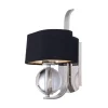 Wandleuchten|Moderne Lampen*Elstead Wandlampe Schwarz Silber Schlafzimmer Hotel KRISRO
