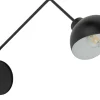 Wandleuchten|Küchenlampen*Sigma Wandlampe Schwarz Weiß Metall H:30 cm E27 stylisch