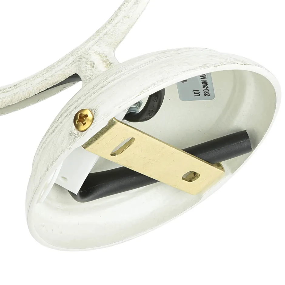 Giovanni Battista Wandlampe Shabby Chic Echt-Messing Glas floral< Wandleuchten|Esszimmer Lampen