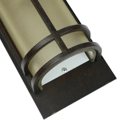 Glaslampen|Designerlampen*Elstead Wandlampe SHOJI Bronze Vintage Leuchte Flur Diele