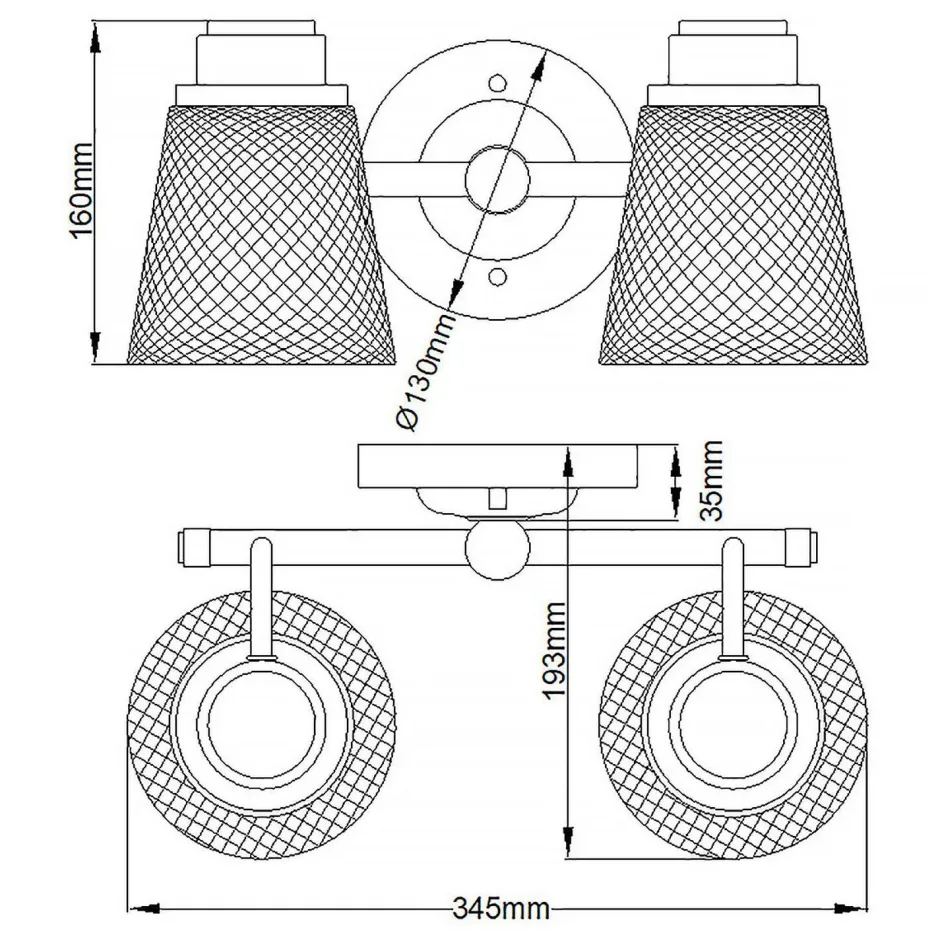 Elstead Wandlampe Spiegel LED G9 IP44 B: 34,5 cm Metall Glas in Chrom< Wandleuchten|Badezimmer Lampe