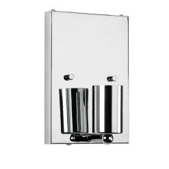 Wandleuchten|Flurlampen*Elstead Wandlampe Stoff Up Down Creme Chrom Flur Schlafzimmer