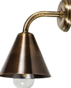 Wandleuchten|Küchenlampen*Lido Wandlampe Treppe Wohnzimmer Messing E27 in Antik