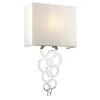 Elstead Wandlampe Up Down E27 Creme Chrom Stoff Metall< Flurlampen|Wandleuchten