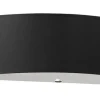 Wandleuchten|Flurlampen*Sollux Wandlampe Up Down Schwarz Stoff Glas 45 cm indirekt