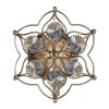 Elstead Wandlampe VELA Silber Floral Kristall Modern Lampe< Wandleuchten|Flurlampen
