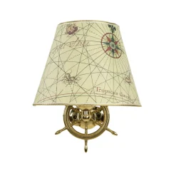 Wandleuchten|Lampen Aus Aller Welt*Laura Suardi Wandlampe VELIERO Messing Maritim außergewöhnlich