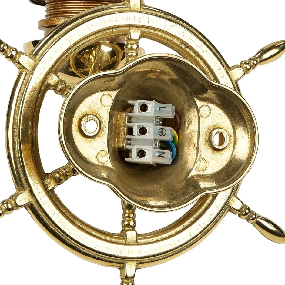 Wandleuchten|Lampen Aus Aller Welt*Laura Suardi Wandlampe VELIERO Messing Maritim außergewöhnlich