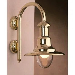 Laura Suardi Wandlampe VIAREGGIO Messing Glas Maritim glanzvoll< Wandleuchten|Küchenlampen