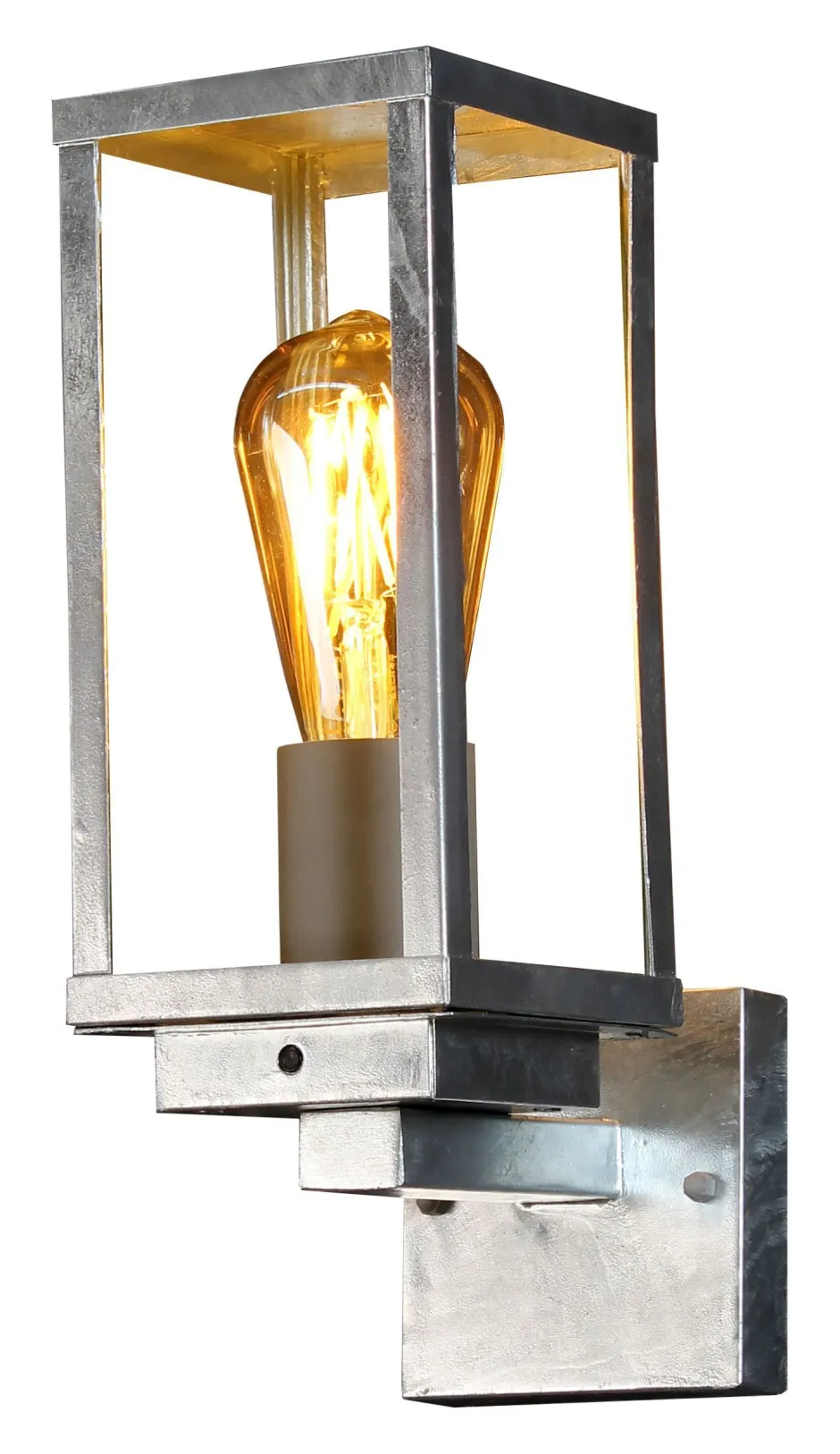 Eco-Light Wandlampe Vintage Aluminium in Zink IP44 E27 B:11 cm< Metall Lampen|Vintage Lampen