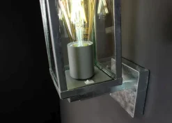 Eco-Light Wandlampe Vintage Aluminium in Zink IP44 E27 B:11 cm< Metall Lampen|Vintage Lampen