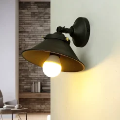 Giovanni Battista Wandlampe Vintage in Bronze aus echtem Messing< Wandleuchten|Esszimmer Lampen