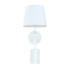 Wandleuchten|Moderne Lampen*Easylight Wandlampe Weiß E27 mit Leselampe verstellbar GU10