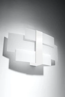 Sollux Wandlampe Weiß Glas Metall Modern 2x G9 MAGO< Wandleuchten|Flurlampen