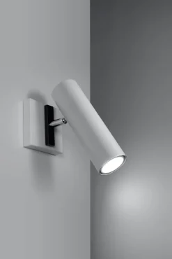 Sollux Wandlampe Weiß GU10 verstellbar Modern Wandleuchte< Wandleuchten|Flurlampen