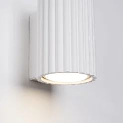 Sollux Wandlampe Weiß klein H: 10 cm GU10 aus Aluminium< Flurlampen|Wohnzimmerlampen