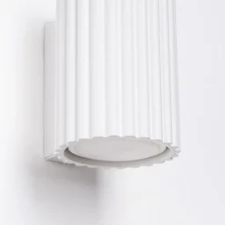 Sollux Wandlampe Weiß klein H: 10 cm GU10 aus Aluminium< Flurlampen|Wohnzimmerlampen