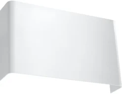 Sollux Wandlampe Weiß Metall eckig Modern flach SPURIA< Moderne Lampen|Küchenlampen